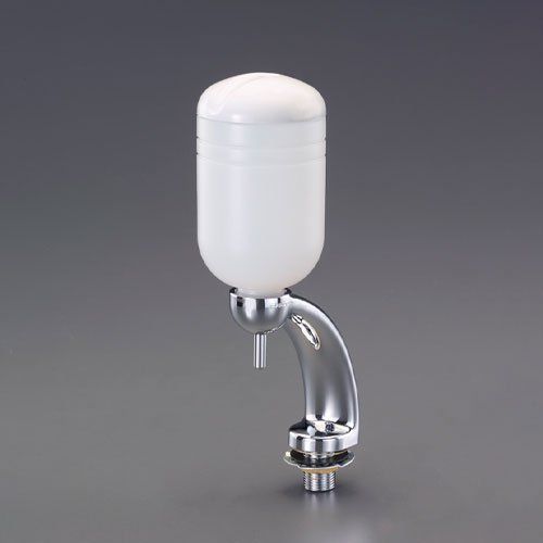 ESCO エスコ 350ml 石鹸水入れ (立型) EA638LF-36 押し上げ棒式 洗面器 の 水栓取付穴 を利用して取り付けるタイプ 洗面所 トイレ 手