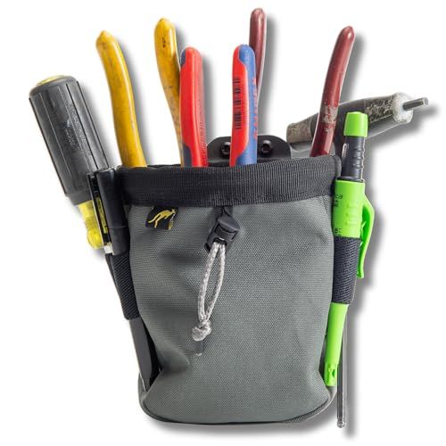 Joey Pouch | ツール、ネジ、釘用のクリップオンツールベルトバッグ - 電気技師、HVAC技術者、配管工、大工、請負業者、ハンディマン、小さなユーティリティポーチを身に着けている商人に最適ｍａ