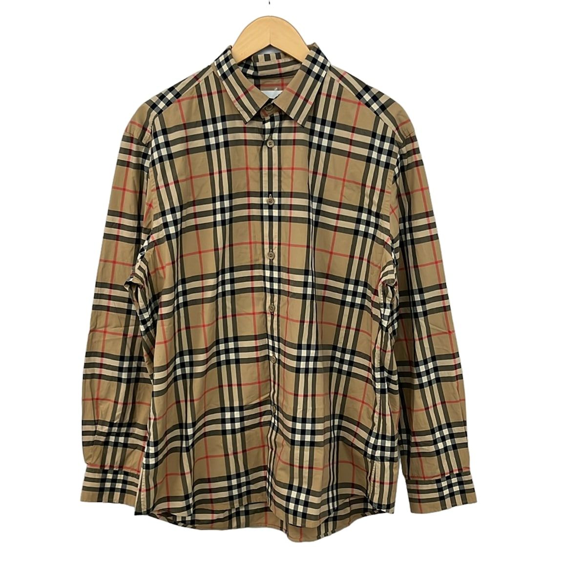 バーバリーロンドンイングランド 長袖シャツ サイズXXL XL メンズ美品 - 8020863 ライトブラウン×黒×マルチ チェック柄