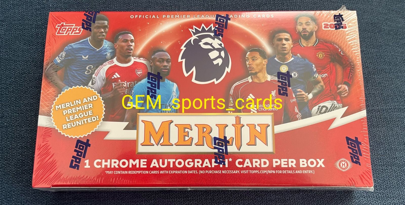 新品未開封 1Box】Topps Merlin Premier League 2026 - Hobby Box 