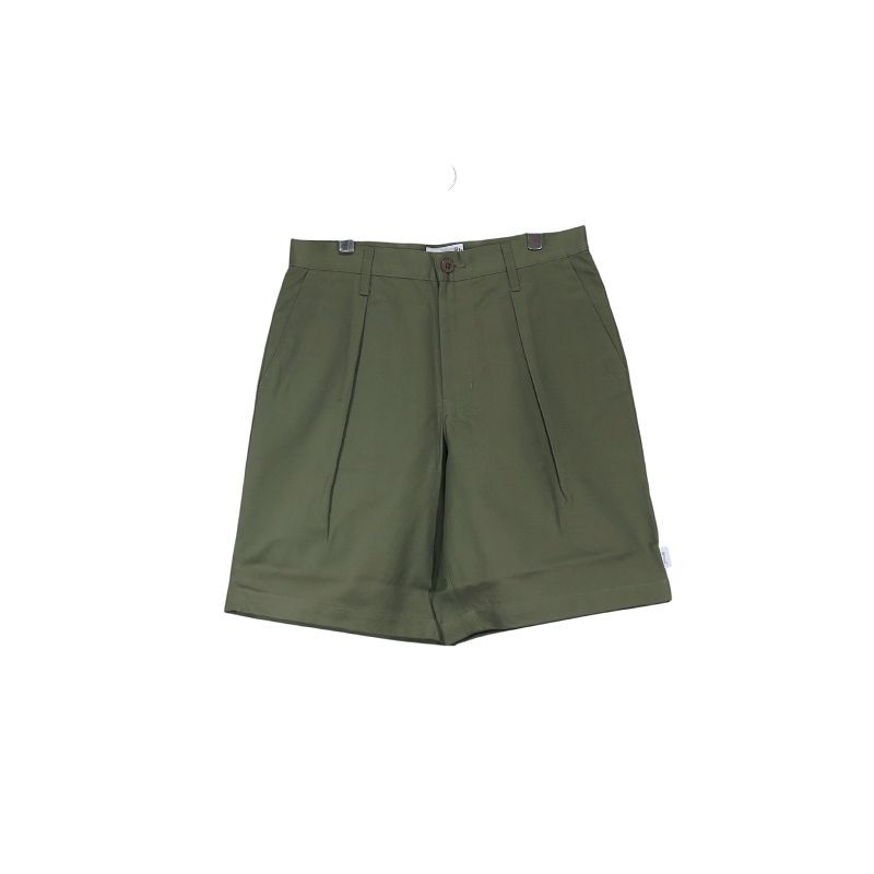 新品 WTAPS ダブルタップス 25SS WRKS2001/SHORTS/COTTON.TWILL 251TQDT-PTM07 タック ショーツ コットン ツイル オリーブドラブ ショート ハーフ パンツ ボトムス サイズ02(M) June
