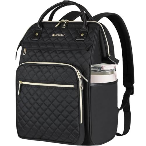 [EMPSIGN] 17 Inch Laptop Backpack for Women Men Work Laptop Bag Large Capacity, Waterproof Purse Backpacks Teacher Nurse e97e6f4b