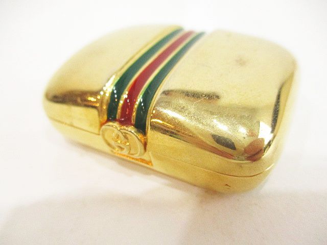 グッチ GUCCI パフュームボトル入れ 小物入れ シェリーライン ゴールド OLD GUCCI オールドグッチ ヴィンテージ
