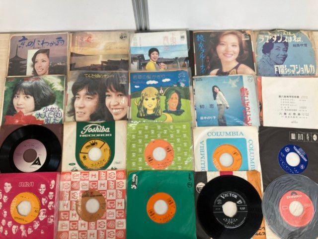 □01)【1点限り!】邦楽EPレコード まとめ売り約260点大量セット/美空