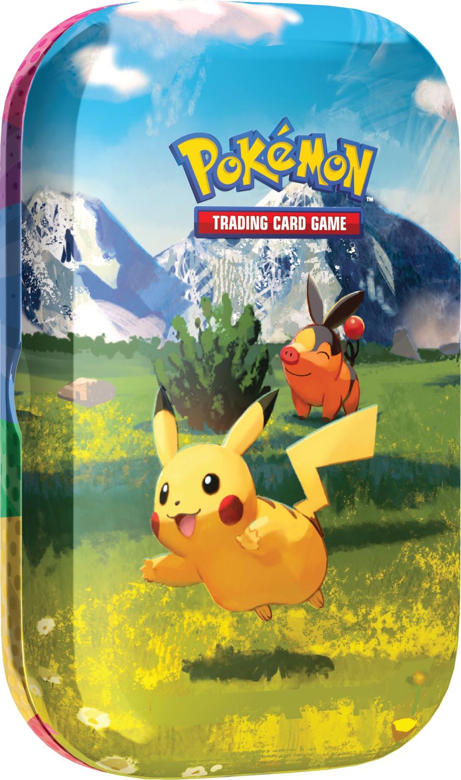 ポケモンTCG:メガエボリューション 昇天した英雄ミニ缶:ピカチュウ&テピッグ(ステッカーシート1枚、ポケモンアートカード&ブースターパック2枚)