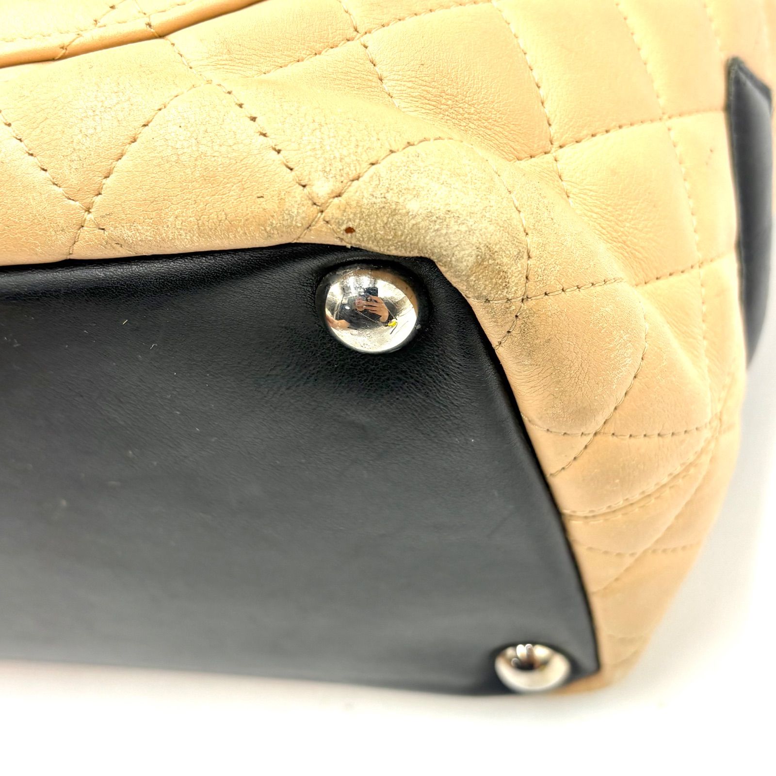 CHANEL シャネル カンボンライン ラージ トートバッグ シール有9番台
