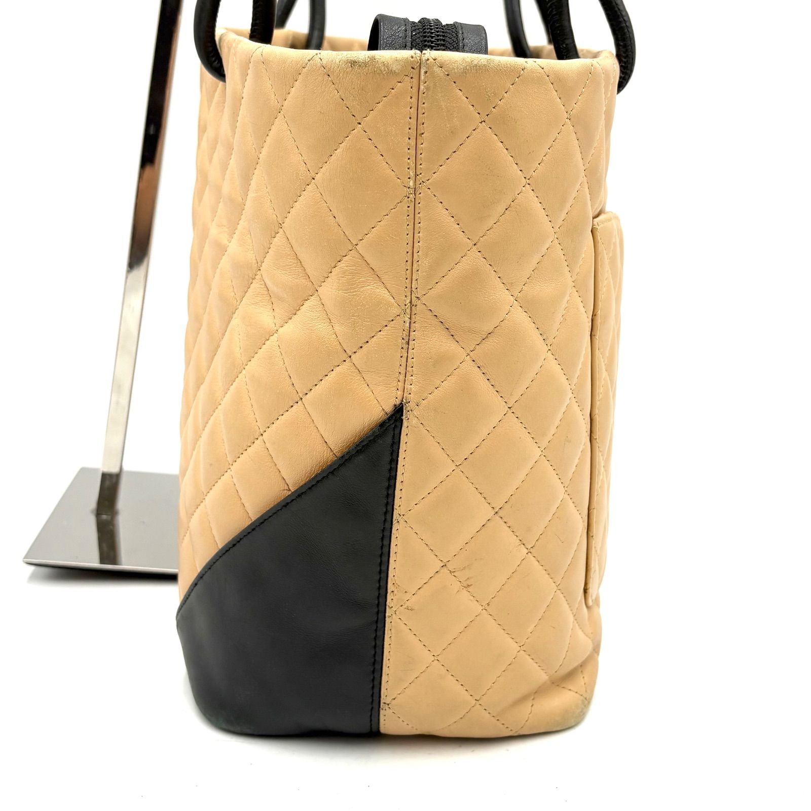 CHANEL シャネル カンボンライン ラージ トートバッグ シール有9番台