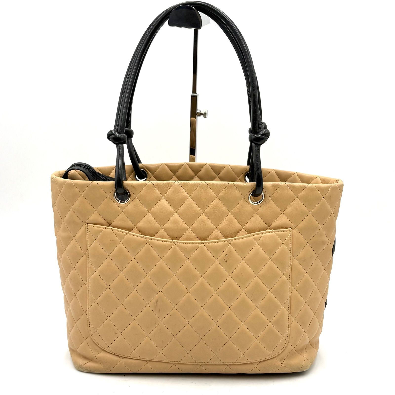 CHANEL シャネル カンボンライン ラージ トートバッグ シール有9番台