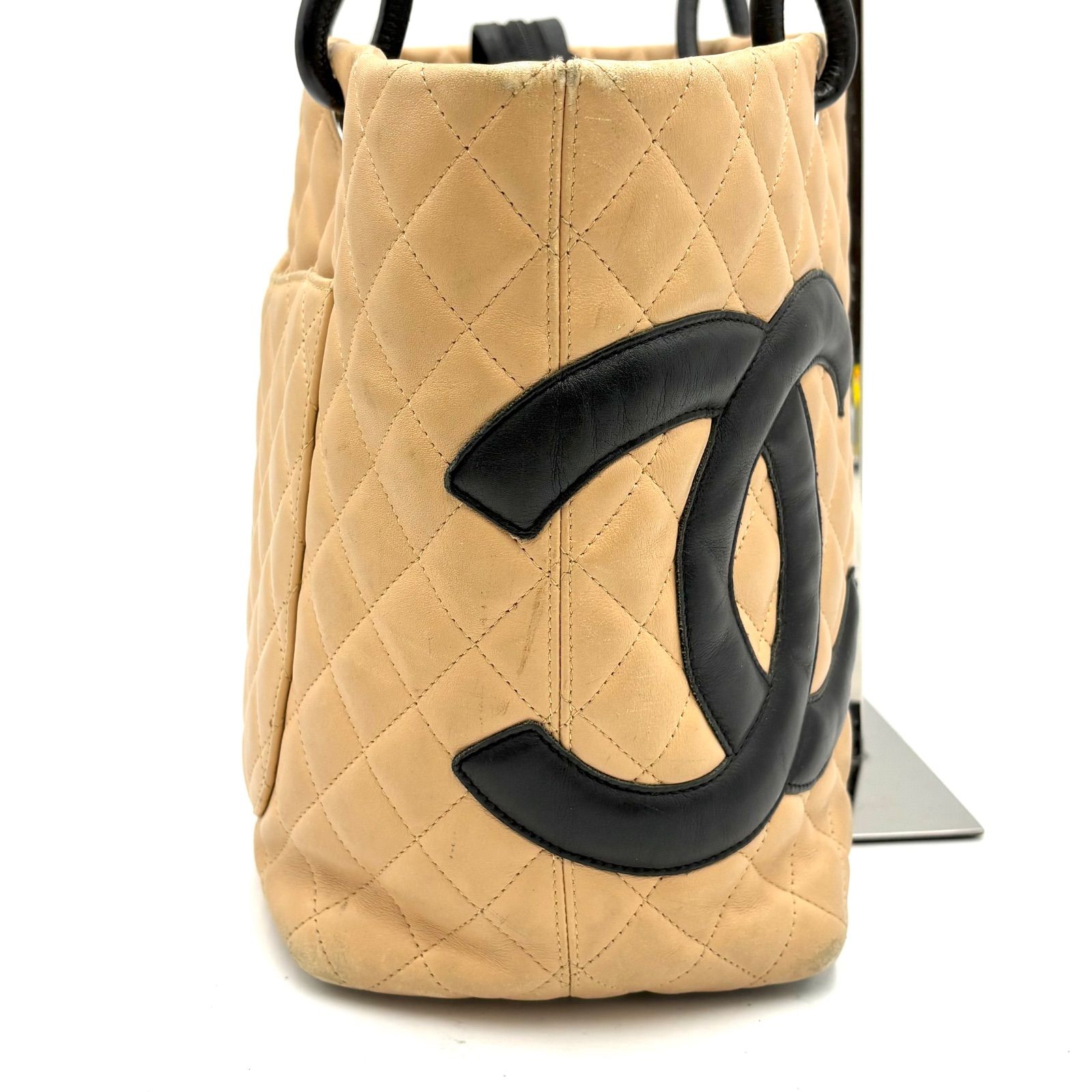 CHANEL シャネル カンボンライン ラージ トートバッグ シール有9番台
