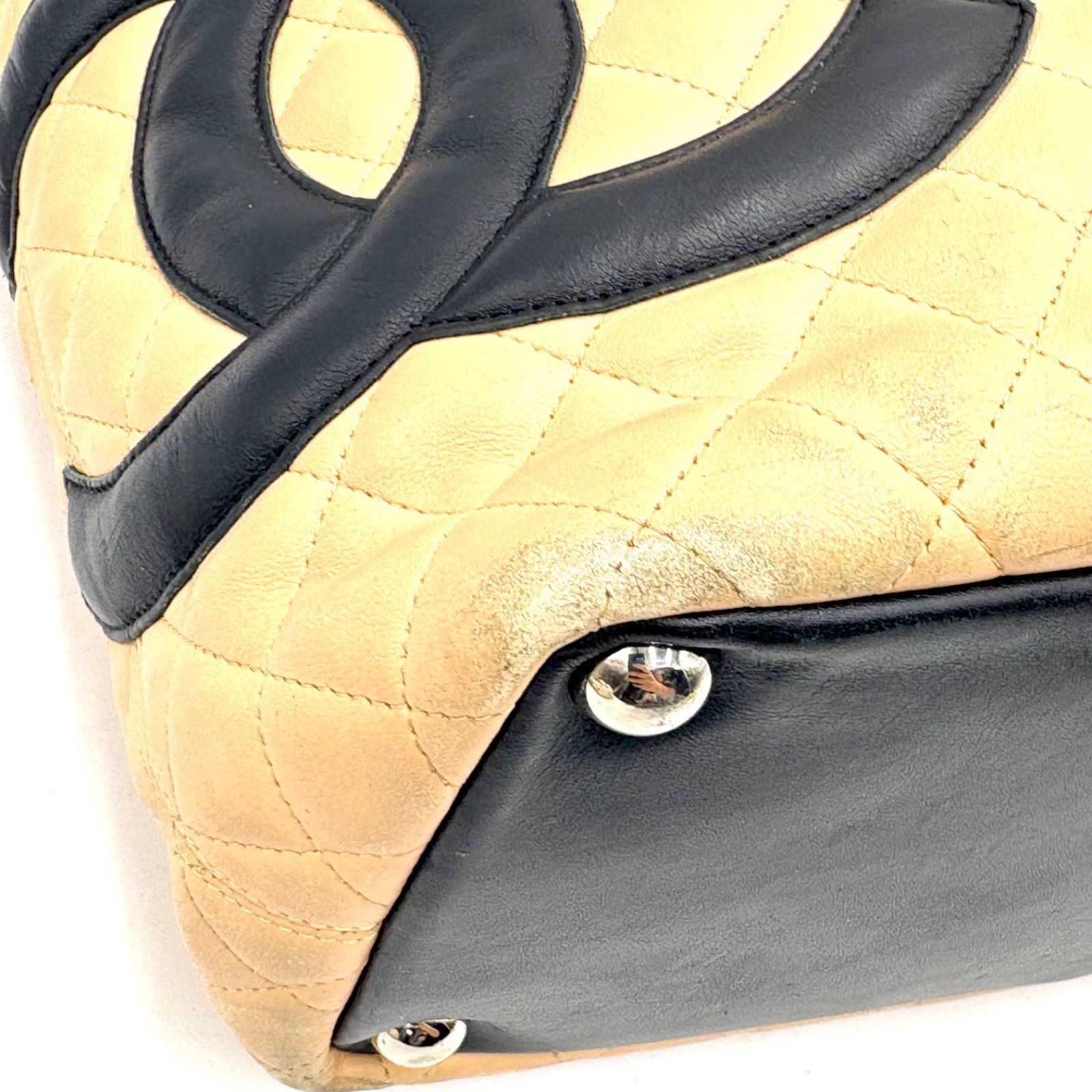 CHANEL シャネル カンボンライン ラージ トートバッグ シール有9番台