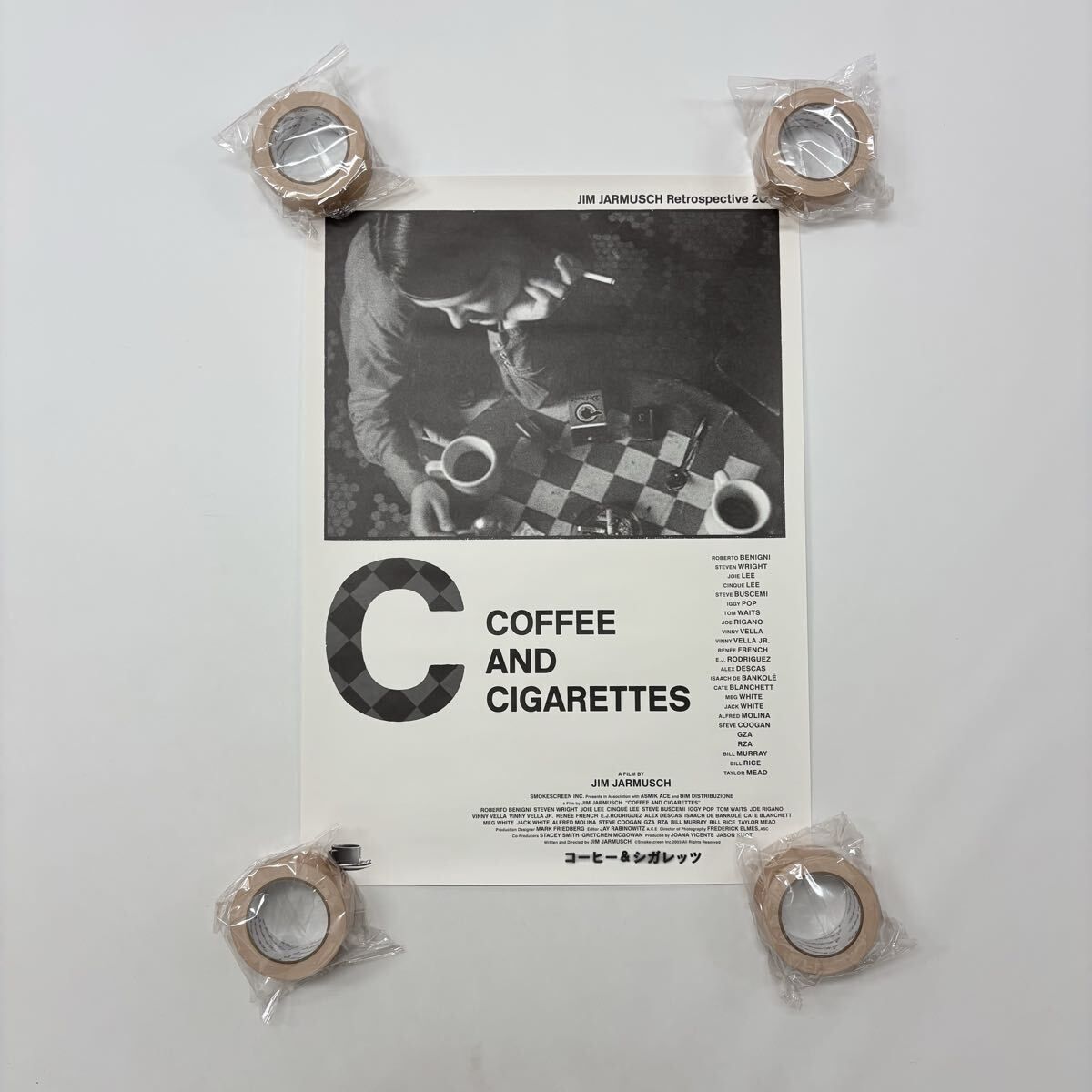 保管品 希少 JIM JARMUSCH RETROSPECTIVE 2021 ジム ジャームッシュ 大島依提亜 デザイン COFFEE AND CIGARETTES ポスター 806-0050 7,272円