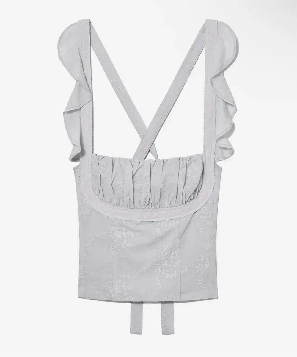 (新品) GLOWNY グロウニー rodeo ruffle top ベイビー ブルー