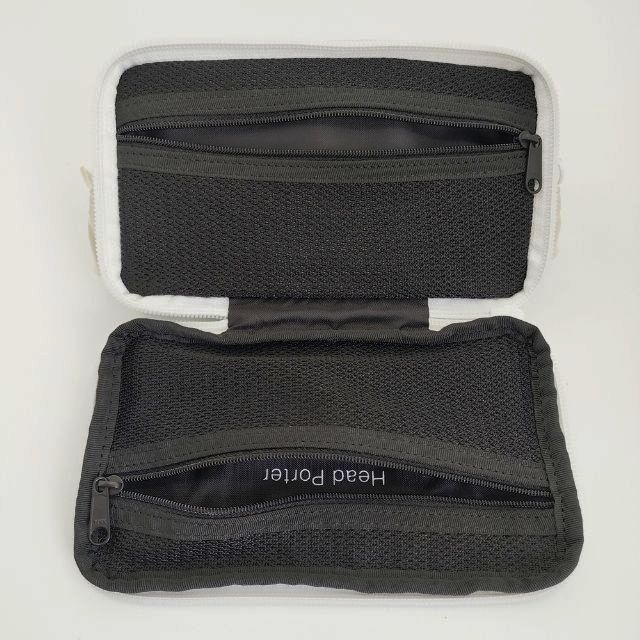 HEAD PORTER/FRAGMENT DESIGN 小物入れ ポーチ ブラック オフホワイト
