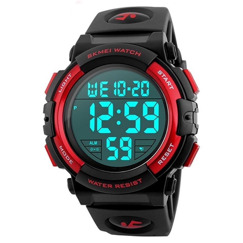 【新品】 Timever（タイムエバー）デジタル腕時計 メンズ 防水 led watch スポーツウォッチ アラーム ストップウォッチ機能付き 防水時計 文字が大きくて見やすい 日本語説明書付き