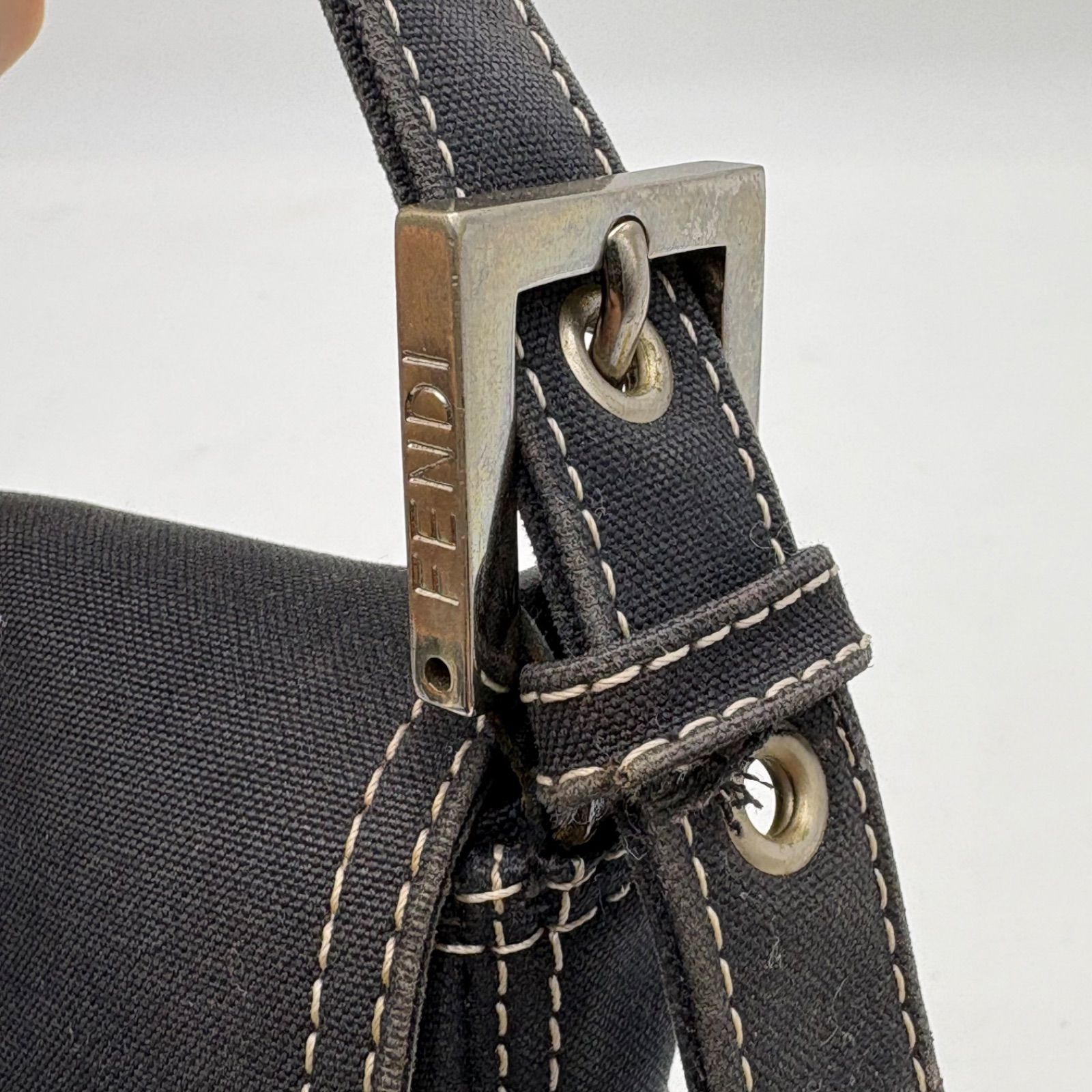 FENDI フェンディ マンマバケット マーブル金具 ショルダーバッグ 
