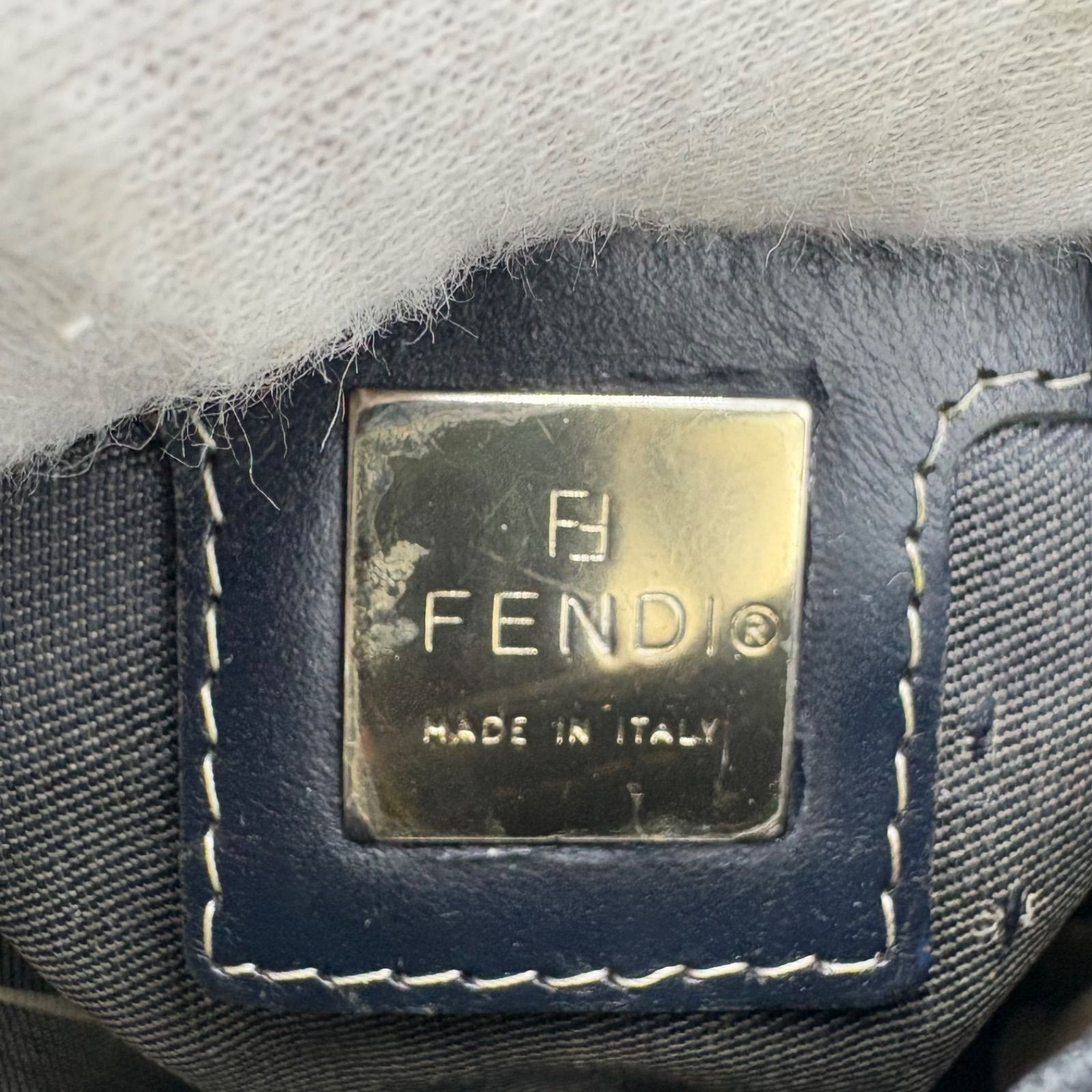 FENDI フェンディ マンマバケット マーブル金具 ショルダーバッグ 