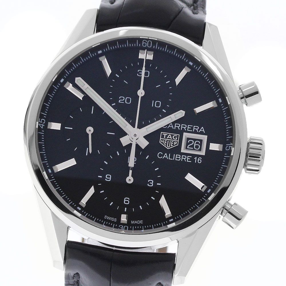 タグホイヤー TAG HEUER CBK2110.FC6266 カレラ キャリバー16 クロノグラフ 自動巻き メンズ 良品 箱・保証書付き_964213