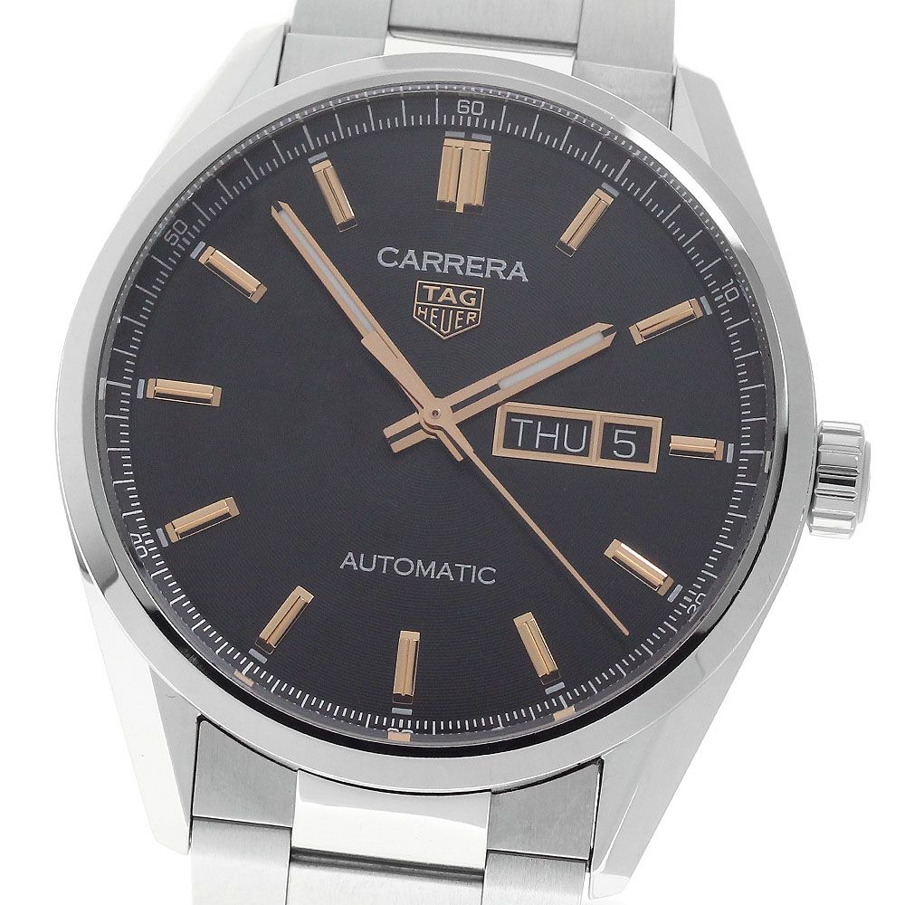 タグホイヤー TAG HEUER WBN2013.BA0640 カレラ キャリバー5 デイデイト 自動巻き メンズ 美品 箱・保証書付き_961410 151,800円