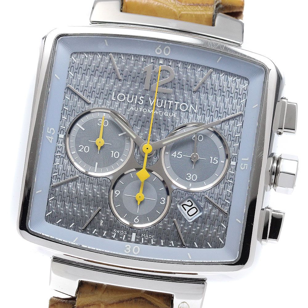 ルイ・ヴィトン LOUIS VUITTON Q2121 スピーディ クロノグラフ 自動巻き メンズ 良品 箱・保証書付き_962144
