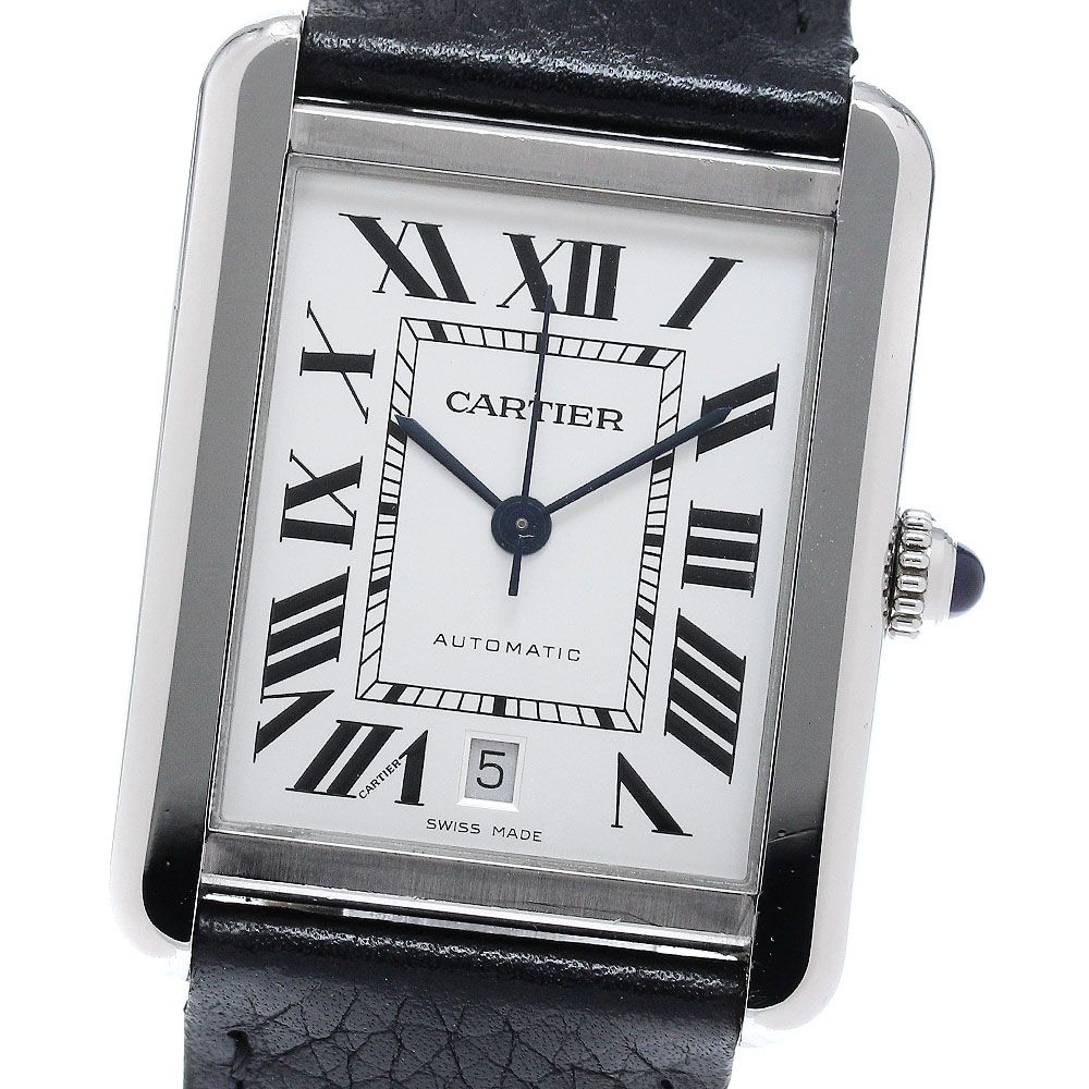 カルティエ CARTIER WSTA0029 タンクソロXL デイト 自動巻き メンズ 保証書付き_963157