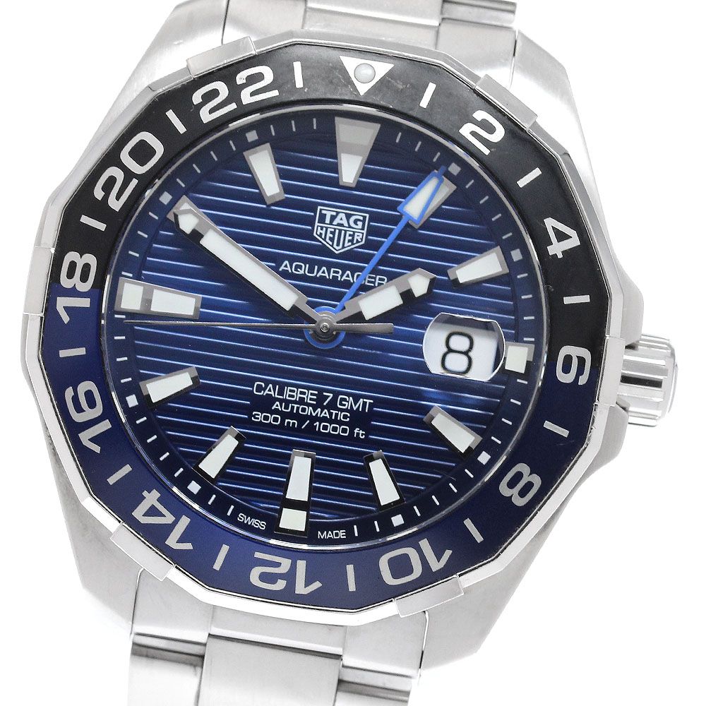 タグホイヤー TAG HEUER WAY201T アクアレーサー キャリバー7 GMT 自動巻き メンズ _962549
