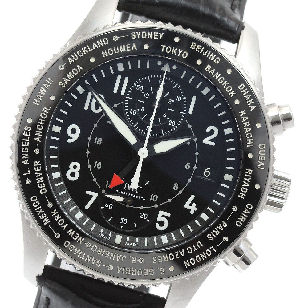 IWC IWC SCHAFFHAUSEN IW395001 パイロットウォッチ タイムゾーナー クロノグラフ 自動巻き メンズ 保証書付き_963189