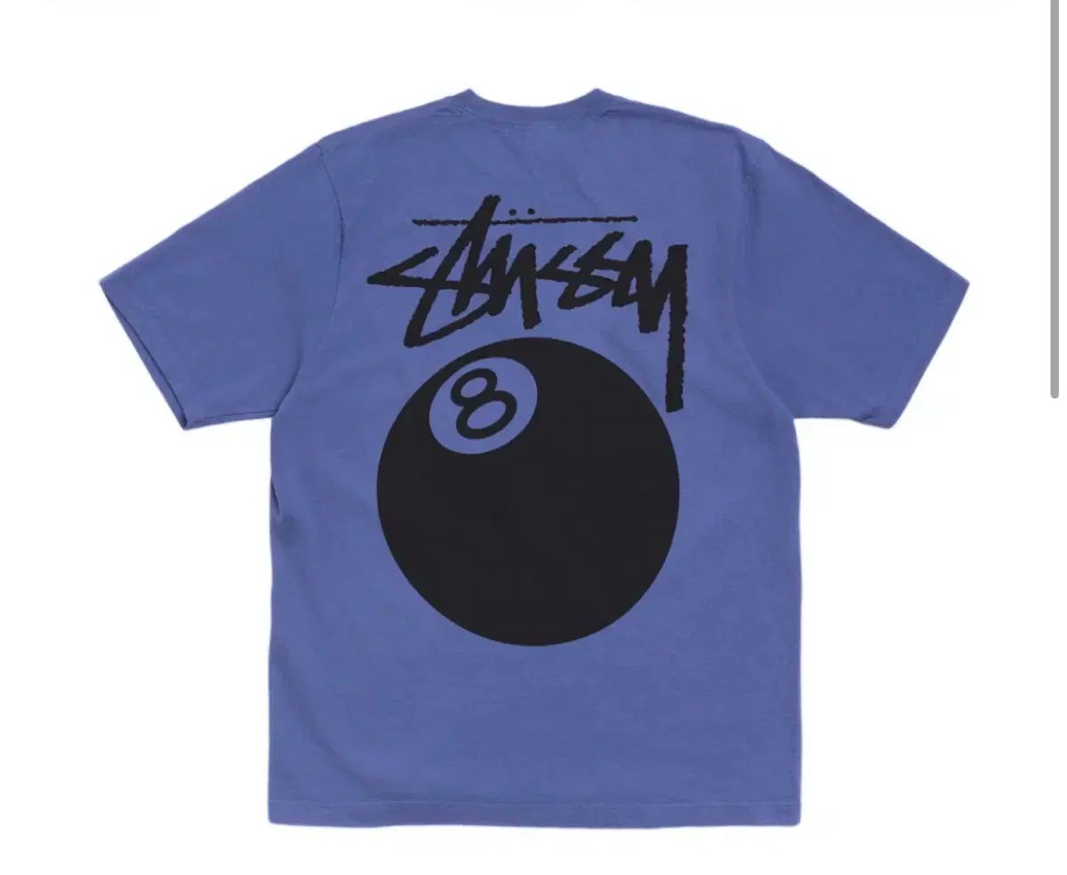 STUSSY 8ボール ピグメント ダイド Tシャツ インディゴ XL