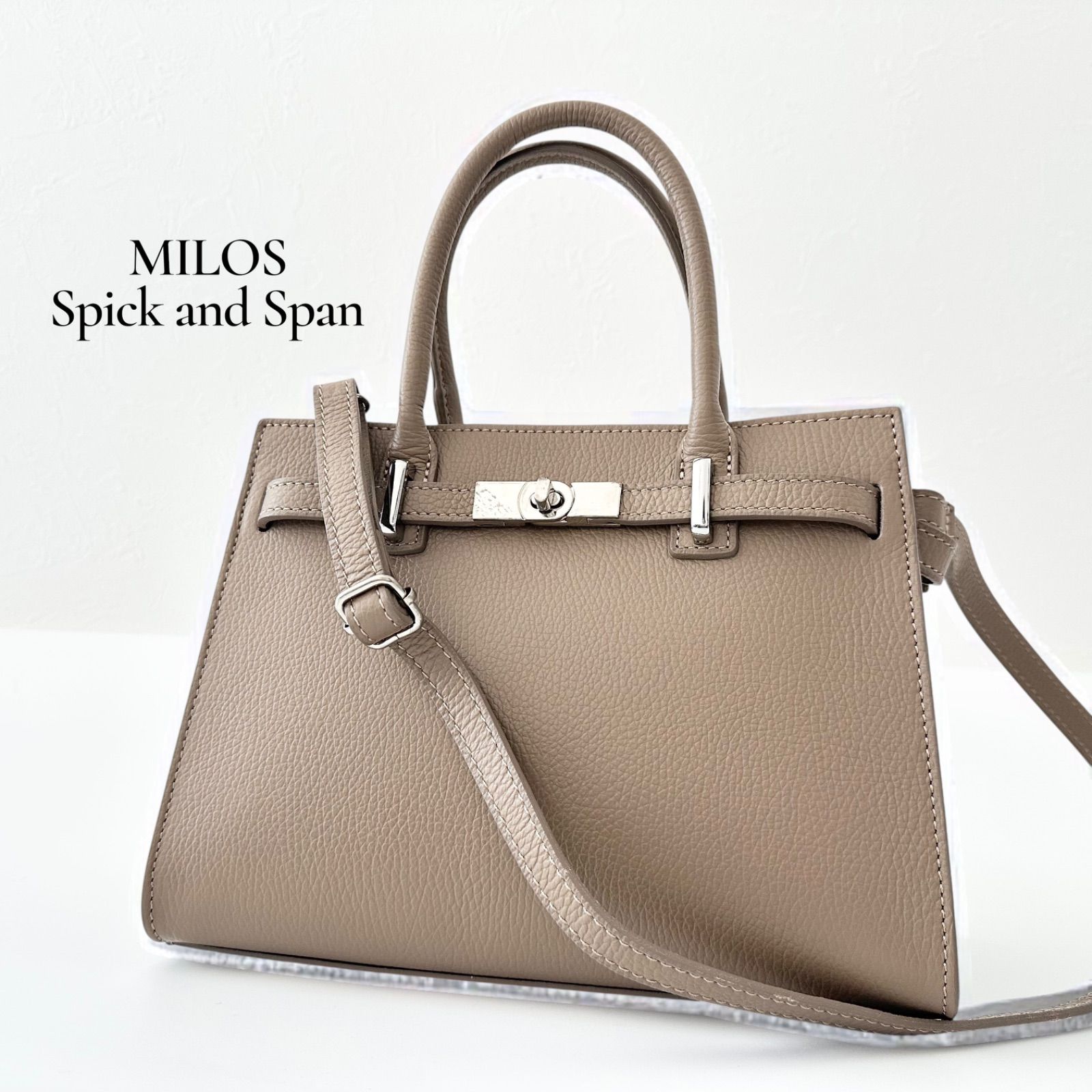 ミロス MILOS Spick and Span レザートート 2WAY ショルダーバッグ