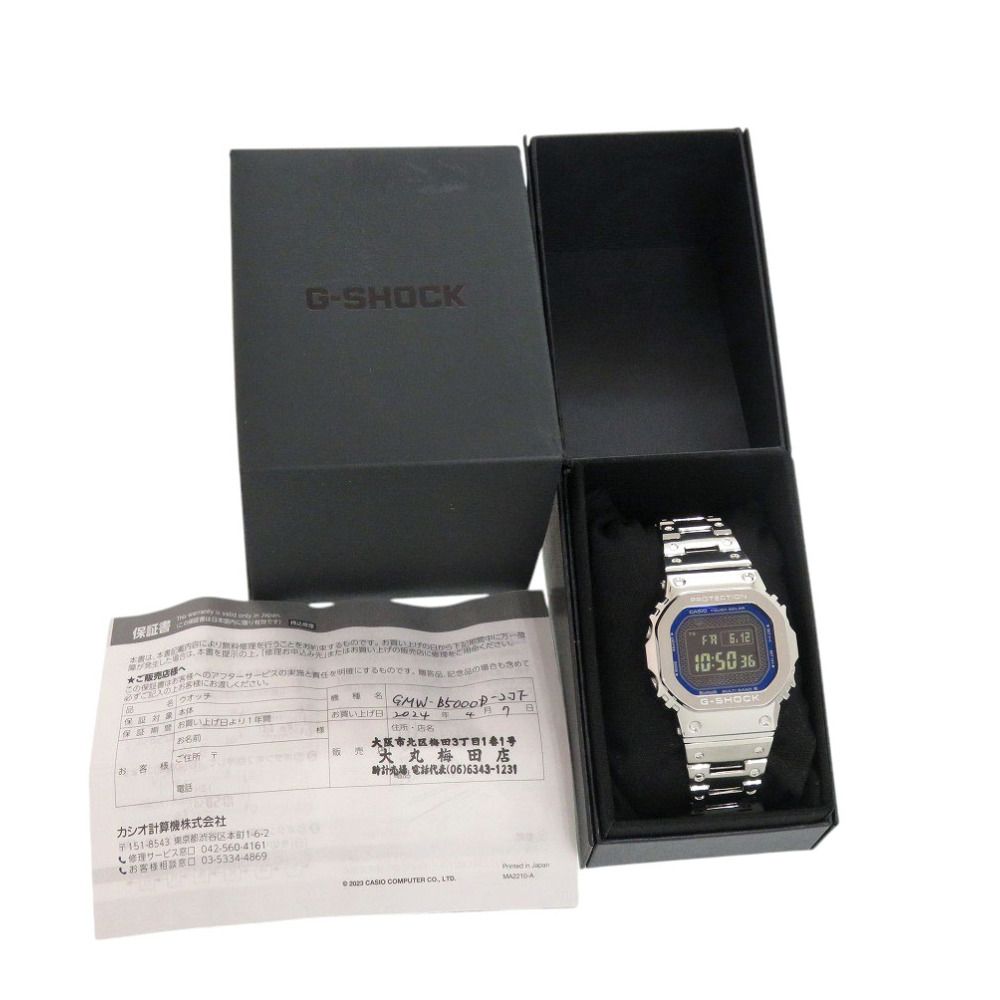 未使用 カシオ G-SHOCK フルメタル GMW-B5000D-2JF ブラック 黒文字盤