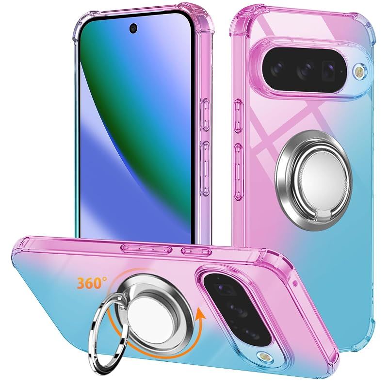 【新品】 対応 Google Pixel 10 ケース Google Pixel 10 Pro ケースリング TPU 薄型 軽量シリコン グラデーション色 ケース グーグルピクセル10/10pro 専用 耐衝撃 指紋防止 車載ホルダー対応 防塵 一体型 人気