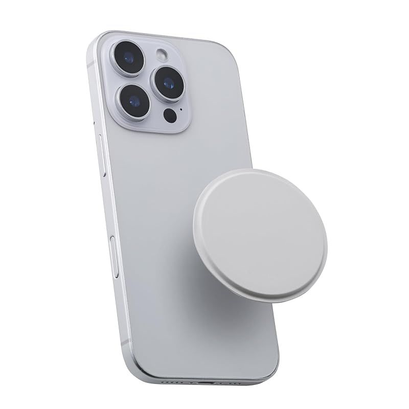 【新品】 エレコム スマートフォン用 マグネットパッド 貼り直し可能 マグネット吸着タイプ 耐水 シンプルなデザイン MAGKEEP ホワイト AMS-WMAGPDWH