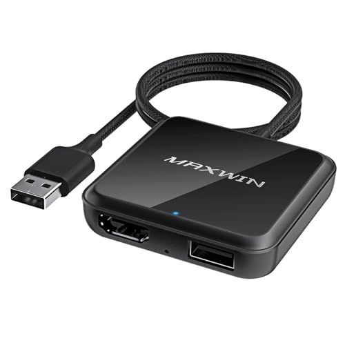 【新品】MAXWIN ワイヤレス CarPlay AndroidAuto アダプター HDMI入力アダプター 有線CarPlay/AndroidAutoをワイヤレス化 HDMI USB 変換 車載 ディスプレイオーディオ対応 DA-HD01A