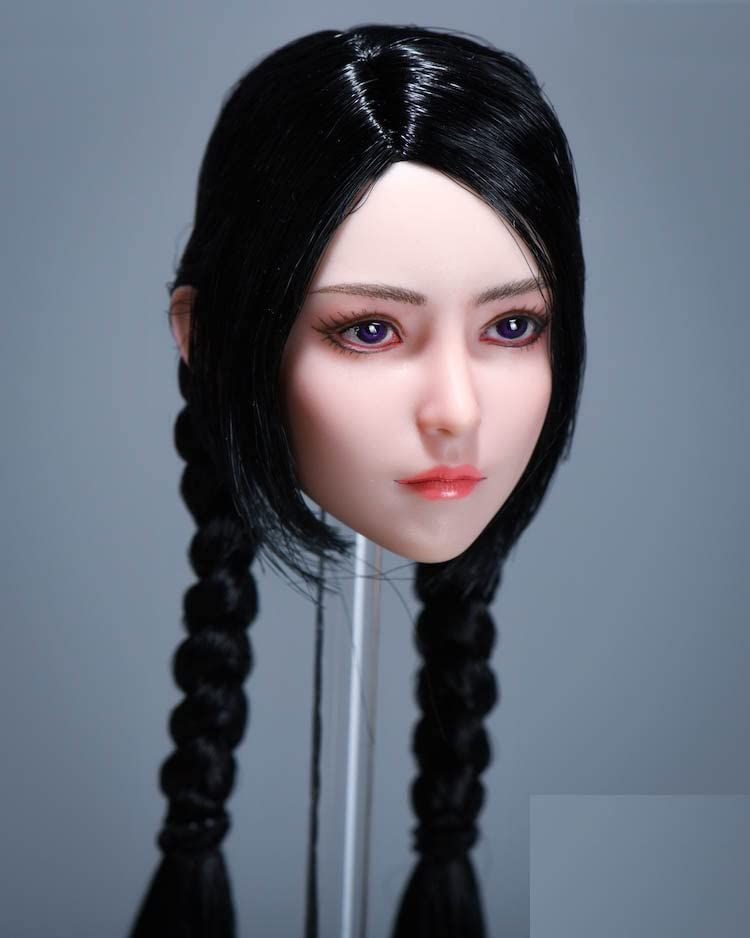 【新品】おもちゃ ホビー [TOYBARJAPAN]1/6スケール アクションフィギュア用 TBLeague素体に適合 YMTOYS YMT070D ジュニア美少女 女子高生女子大生 オフィスレディOL アジアン美人女性ヘッド (素体と服は含みません)