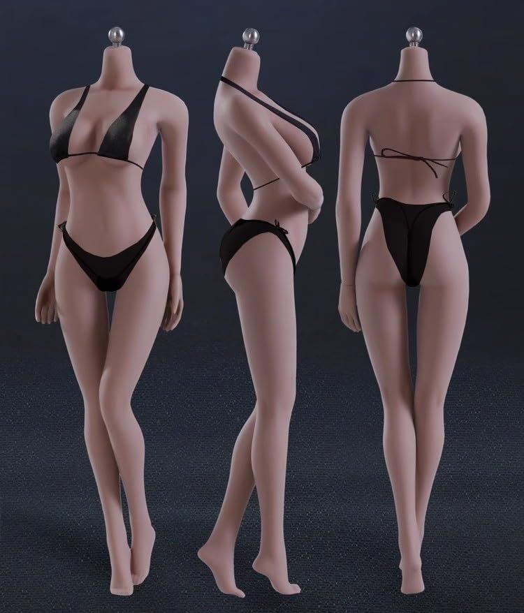 【新品】[TOYBARJAPAN ]1/6スケール アクションフィギュア TBLeague S09C 超柔軟性シームレス 女性 素体 サンタンスキンカラー バストサイズL