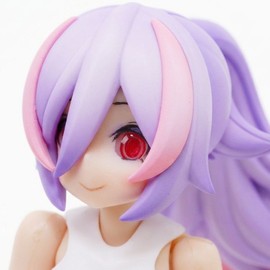 開眼フェイス＋塗装済ヘア＋ドールアイ（5mm） プニモフ　ラン　カスタム　セット