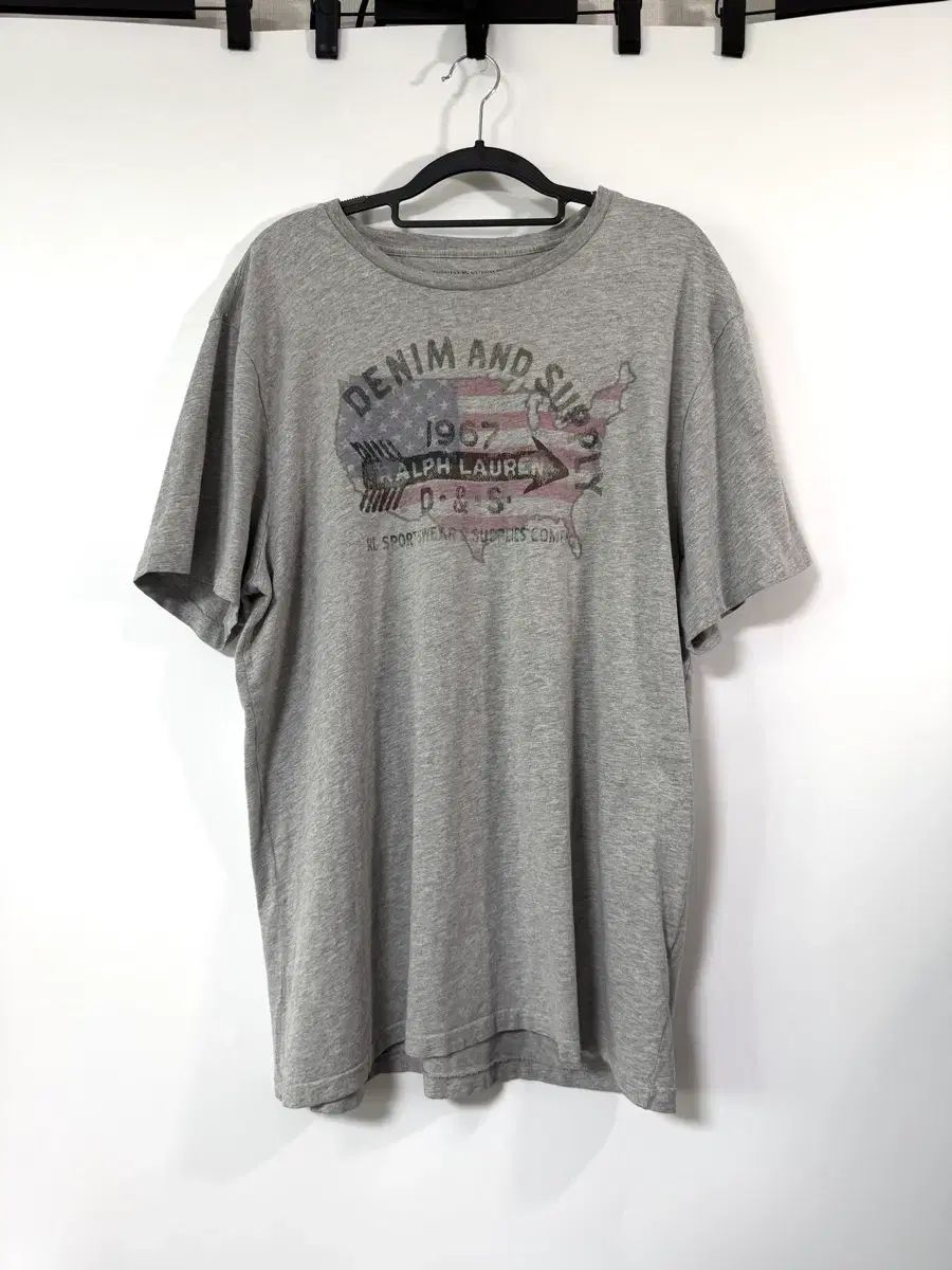 ポロラルフローレン デニムアンドサプライ グレー 半袖Tシャツ XL