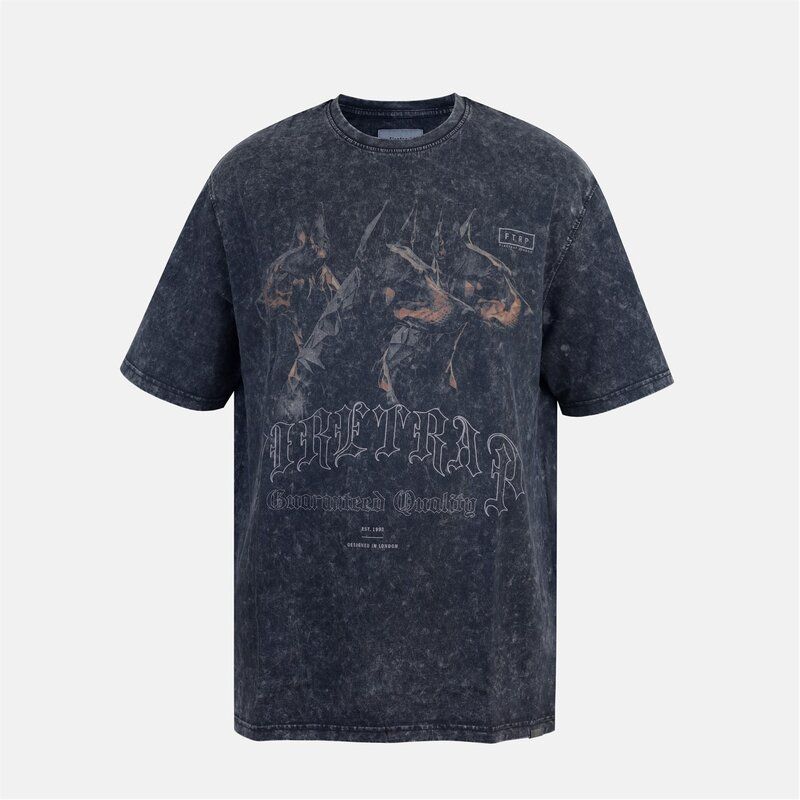 ファイヤートラップ メンズ トップス Tシャツ Firetrap Acid WshTee Sn53 Doberman