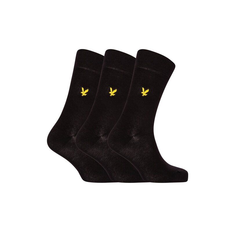 ライルアンドスコット メンズ アンダーウェア 靴下 Lyle and Scott Lyle 3Pk Basic Socks Sn54 Black ブラック