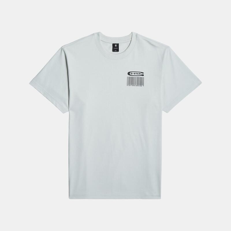 ジースター メンズ トップス Tシャツ G Star Gstar Barcode Tee Sn99 Gs Mercury