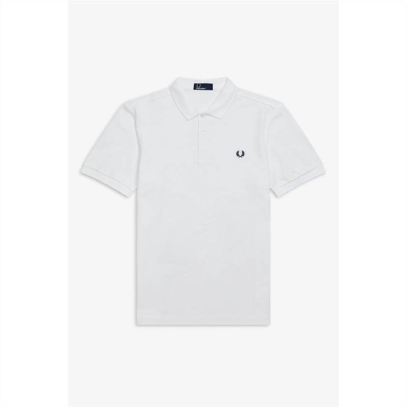 フレッドペリー メンズ トップス Tシャツ ポロシャツ Fred Perry Plain Polo Shirt White 100 ホワイト