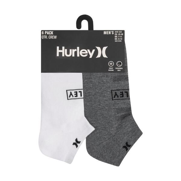 ハーレー メンズ アンダーウェア 靴下 Hurley 6Pk Low Sock Sn62 WhiteBlack ホワイト