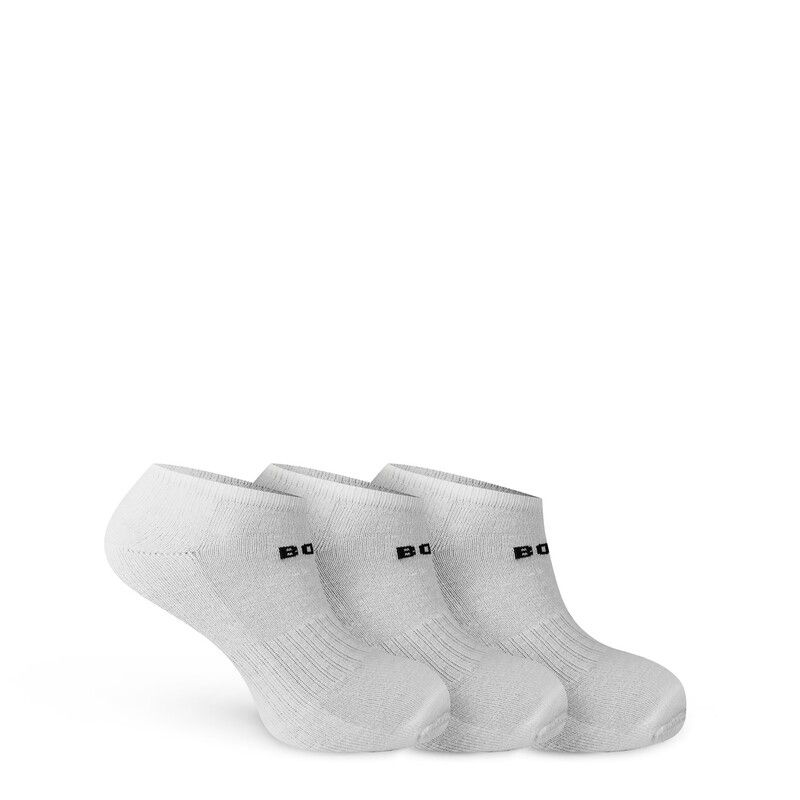 ボス メンズ アンダーウェア 靴下 Boss 3pk TrainerSock Sn00 White 100 ホワイト