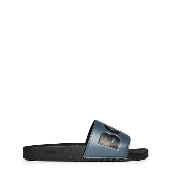 ボス メンズ シューズ サンダル Boss Aryeh Sliders GreyBlack 021 ブラック