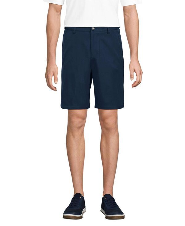 ランズエンド メンズ ボトムス ハーフパンツ・ショーツ ショートパンツ Lands End Mens Active Performance 9 Chino Shorts Classic navy ネイ