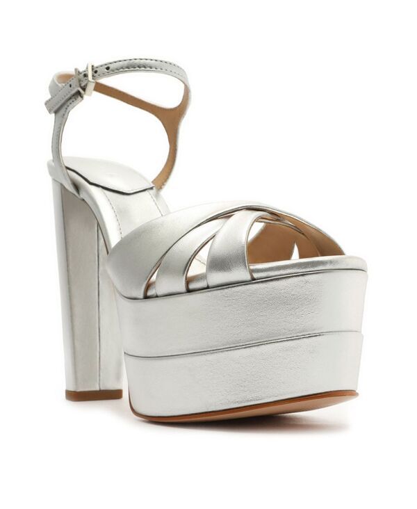 シュッツ レディース シューズ サンダル プラットフォーム Schutz Womens Keefa High Platform Sandals Silver シルバー