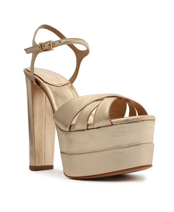 シュッツ レディース シューズ サンダル プラットフォーム Schutz Womens Keefa High Platform Sandals Gold ゴールド
