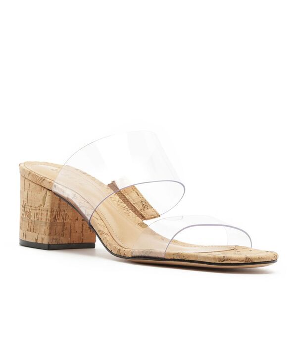 シュッツ レディース シューズ サンダル ヒール Schutz Womens Victorie Mid Block Heel Sandals NaturalClear