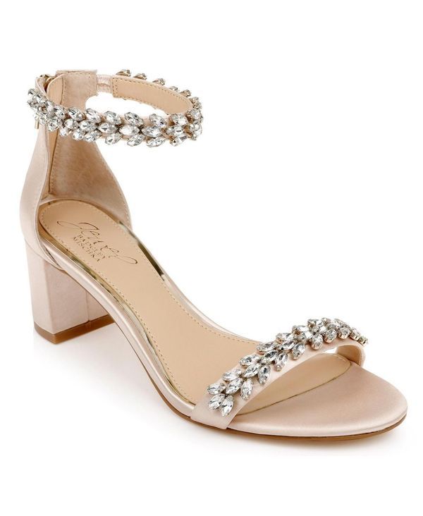 ジュウェルダグレイミシュカ レディース シューズ サンダル ヒール Jewel Badgley Mischka Womens Bronwen Block Heel Evening Sandals Ch