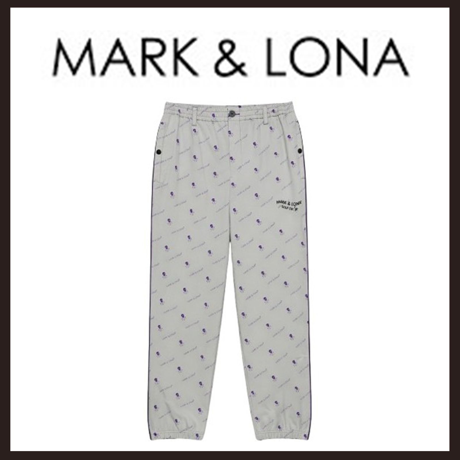 未使用 MARK&LONA（マークアンドロナ） 総柄 リラックスパンツ 48
