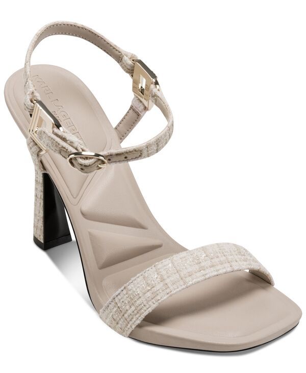 カール ラガーフェルド レディース シューズ サンダル アンクル KARL LAGERFELD PARIS Womens Cybil Ankle Strap Dress Sandals Dusty N